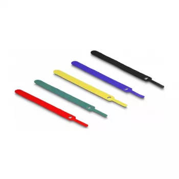 Bridas de cable de velcro DeLOCK 19076 150x12mm colores surtidos pack de 10