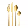 Cubertería DOMINO GOLDEN SOUL D910100007 24 piezas acero inoxidable