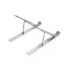 Unitek OT155SL soporte plegable para portátil, aluminio, plateado