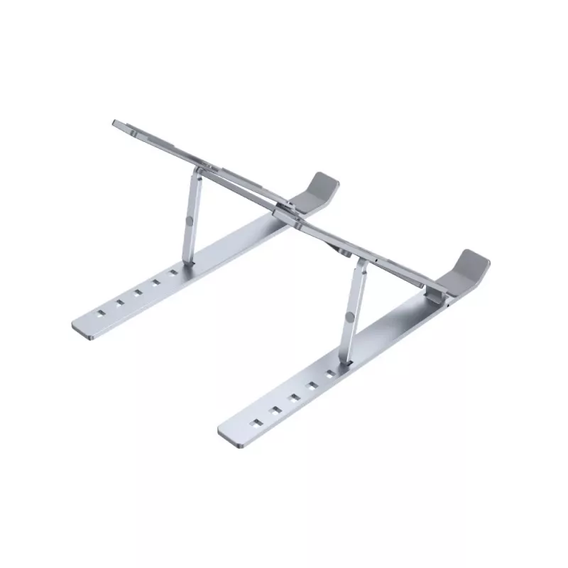 Unitek OT155SL soporte plegable para portátil, aluminio, plateado