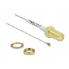 Cable de antena conector hembra SMA montaje en panel a conector macho I-PEX Inc. MHF 4 0,81 20 cm blanco