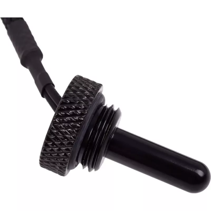 Alphacool Eiszapfen Sensor de temperatura Plug G1/4 - Sensor de temperatura para sistema de refrigeración líquida - Negro profundo - 50 cm