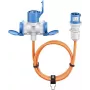 Cable adaptador CEE Goobay conector macho CEE a 1x conector hembra CEE y 2x conector hembra schuko 5 (76265)