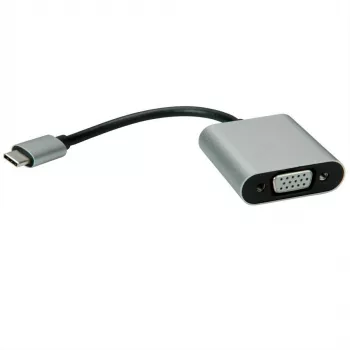 Adaptador de vídeo externo VALUE - USB-C 3.1 - VGA - negro