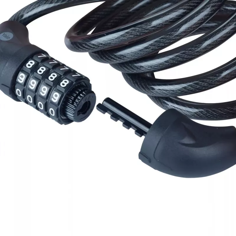 Cable para bicicleta con cerradura de combinación -YCC0/10/180/2 negro