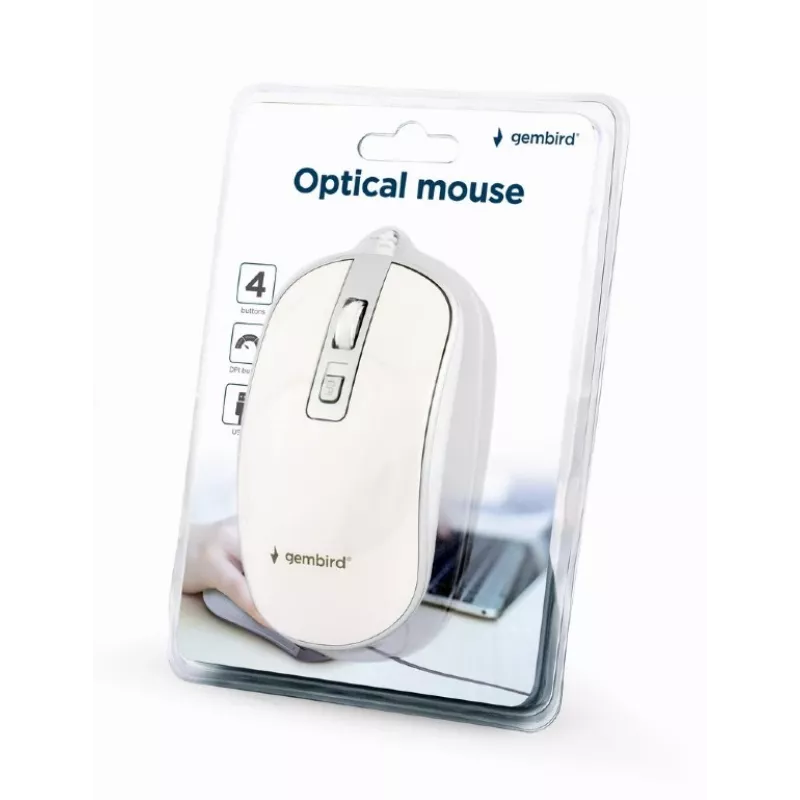 Ratón Gembird MUS-4B-06-WS USB Type-A