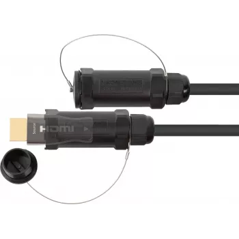 AOC Híbrido High-Speed HDMI 2.0b, con armadura de acero, 4K @60Hz, 18 GBit/s, negro, 70m, Serie PYTHON (AOC-HP2070)