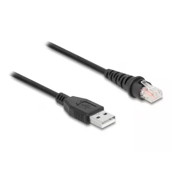 Cable para escáner de códigos de barras DeLOCK RJ50 a USB 2.0 Type-A 2 m