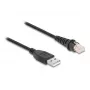 Cable para escáner de códigos de barras DeLOCK RJ50 a USB 2.0 Type-A 2 m