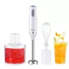 Adler AD 4620 set de batidora de mano, 800 W, 2 velocidades, picadora de 450 ml, vaso de 750 ml, varillas, blanco