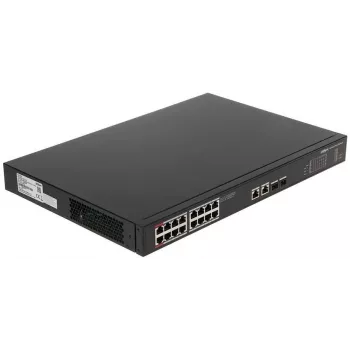 Dahua Technology PoE PFS3220-16GT-240 conmutador de red no gestionado L2 Gigabit Ethernet (10/100/1000) Power over Ethernet (PoE) negro
