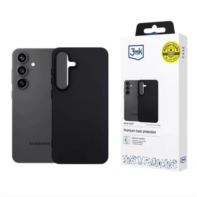Funda protectora 3MK para Samsung Galaxy S25 FE – acabado mate, perfil delgado