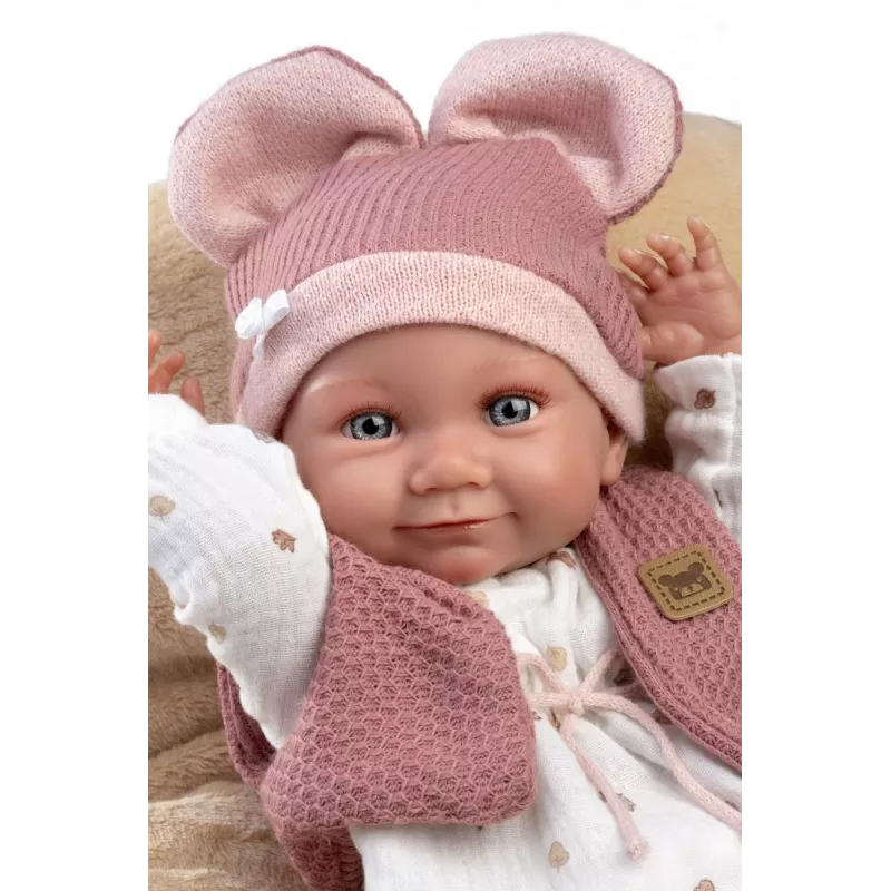 Muñeca Llorens 40 cm bebé de vinilo con rasgos realistas y cuerpo blando