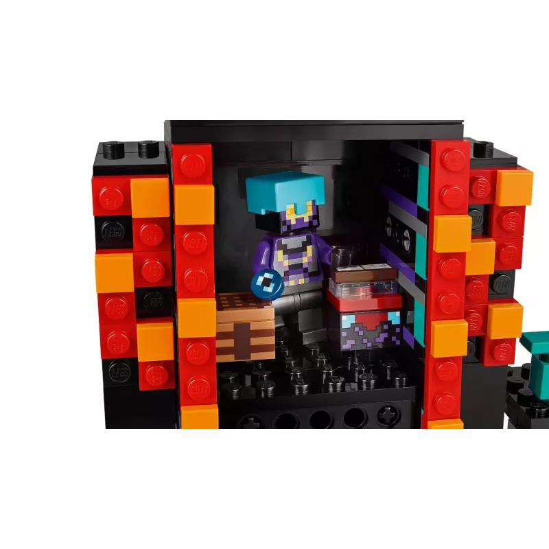 Juguete de construcción LEGO Minecraft Set 21279 Der Enderman-Turm, 867 piezas, 2 minifiguras, 450 mm de altura