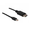 Cable Mini DP/DP 1.2 DeLOCK 82438 2 m Negro
