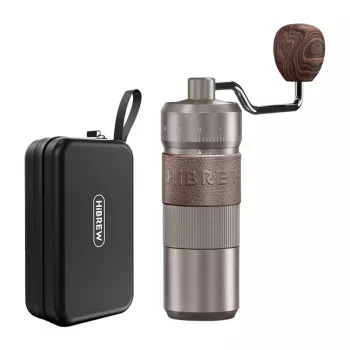 Molinillo de café manual HiBREW G4B con molienda ajustable, molinillo manual de muelas cónicas