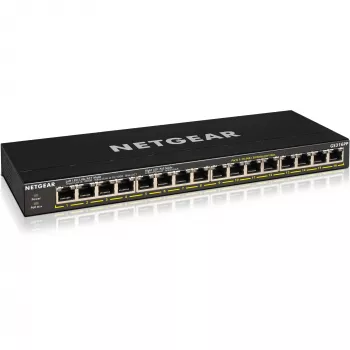 NETGEAR GS316P Unmanaged Gigabit Ethernet (10/100/1000) Power over Ethernet (PoE) Negro
