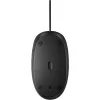 HP 125 Ratón con cable, ambidiestro, óptico, USB Type-A, negro