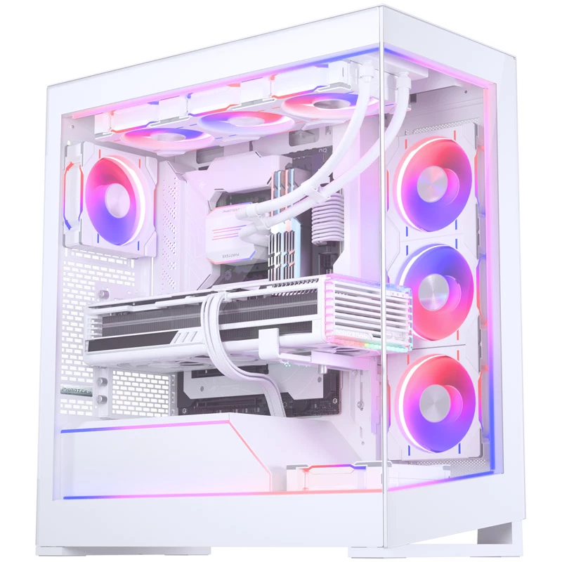 Phanteks NV5 Premium DRGB kit de iluminación ARGB con hub de alimentación y cubierta de placa base, blanco