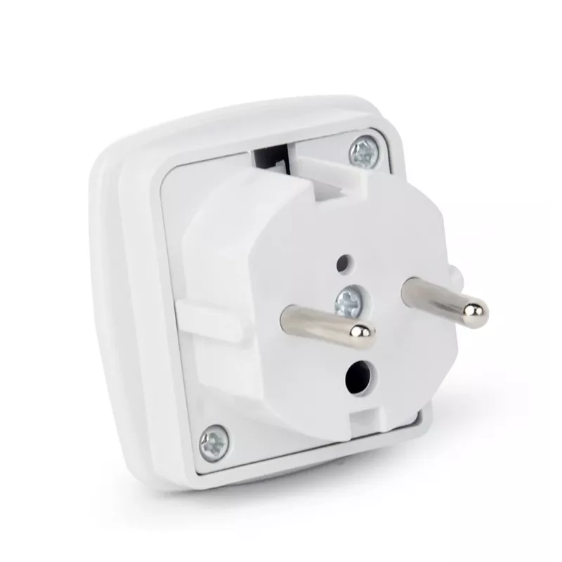 Gembird Cablexpert a-AC-UKEU-001 - fuente de alimentación - conector macho (S) a conector hembra (W) - blanco - Reino Unido, Europa (a-AC-UKEU-001)