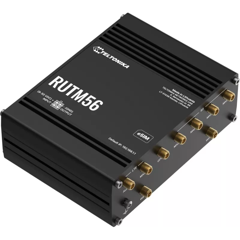 Teltonika RUTM56 router 5G de doble módem, RUTM56000000