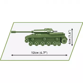 Set de construcción Cobi modelo IS-2, tanque de la Segunda Guerra Mundial, 130 piezas, edad recomendada 6+