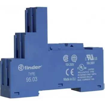FINDER S.p.A. Portafusible roscado azul para relé 40.31.41.31 95.03 (95.03)