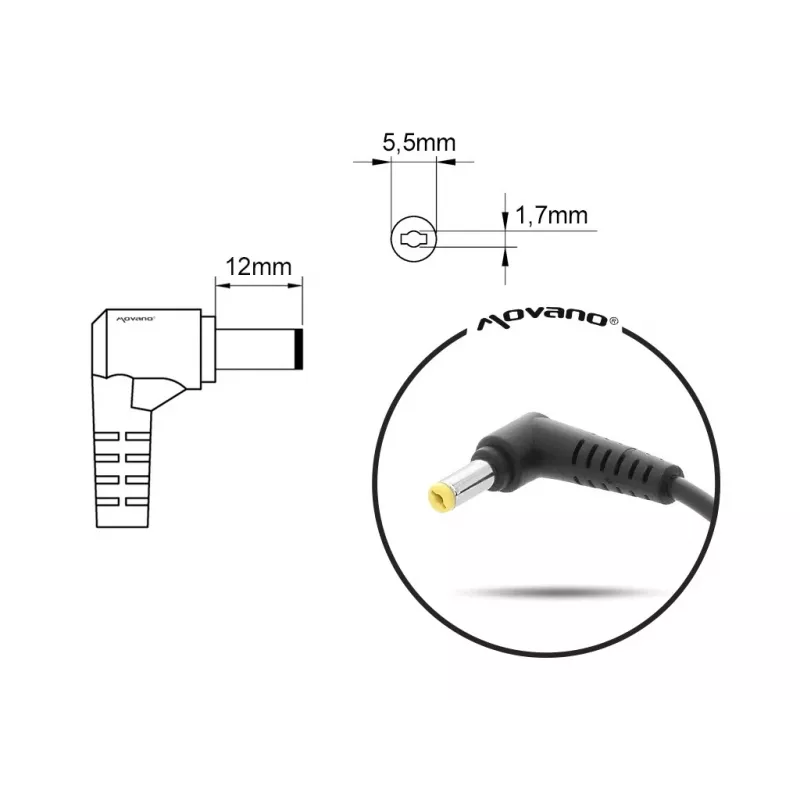 Fuente de alimentación MITSU para Acer 5ZM004 – adaptador AC 19V 3,42A compatible con portátiles Acer