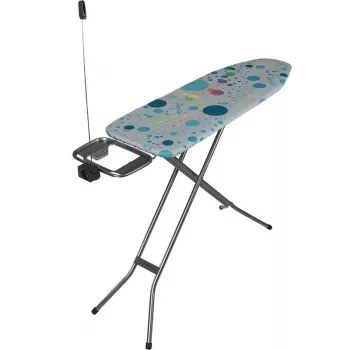 Tabla de planchar de tamaño completo Vileda 163316 — tabla 1200x380 mm, altura ajustable 75–96 cm, patas de acero inoxidable, soporte para plancha