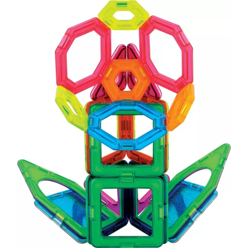 Set de construcción magnético MAGFORMERS Twinkling Garden — 27 piezas, placas de construcción magnéticas
