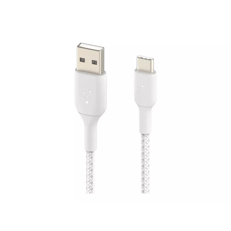 Cable USB Belkin CAB002BT1MWH 1 m USB-A a USB-C blanco