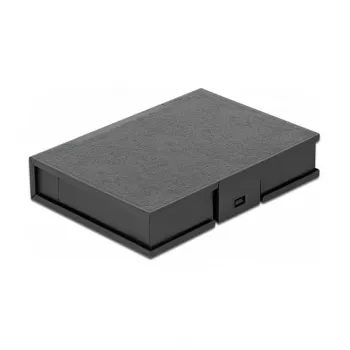 Tapa para caja de protección DeLOCK 18372 para disco duro de 3,5 pulgadas negro