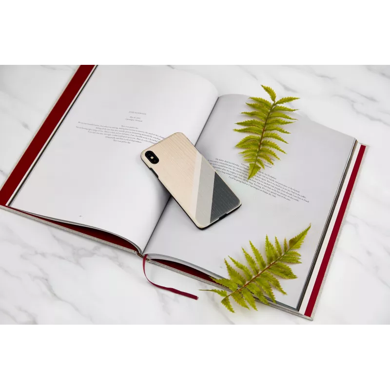 Funda para móvil man and wood para iPhone XS Max — traje gris, negro
