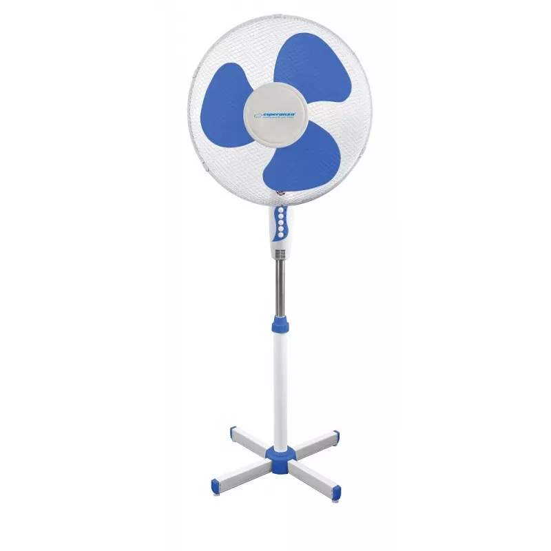 Ventilador doméstico ESPERANZA EHF001WB — 40 cm, 3 velocidades, de pie, altura ajustable, oscilante