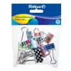 Clip para documentos Pelikan 700306 metal colores surtidos 12 uds.