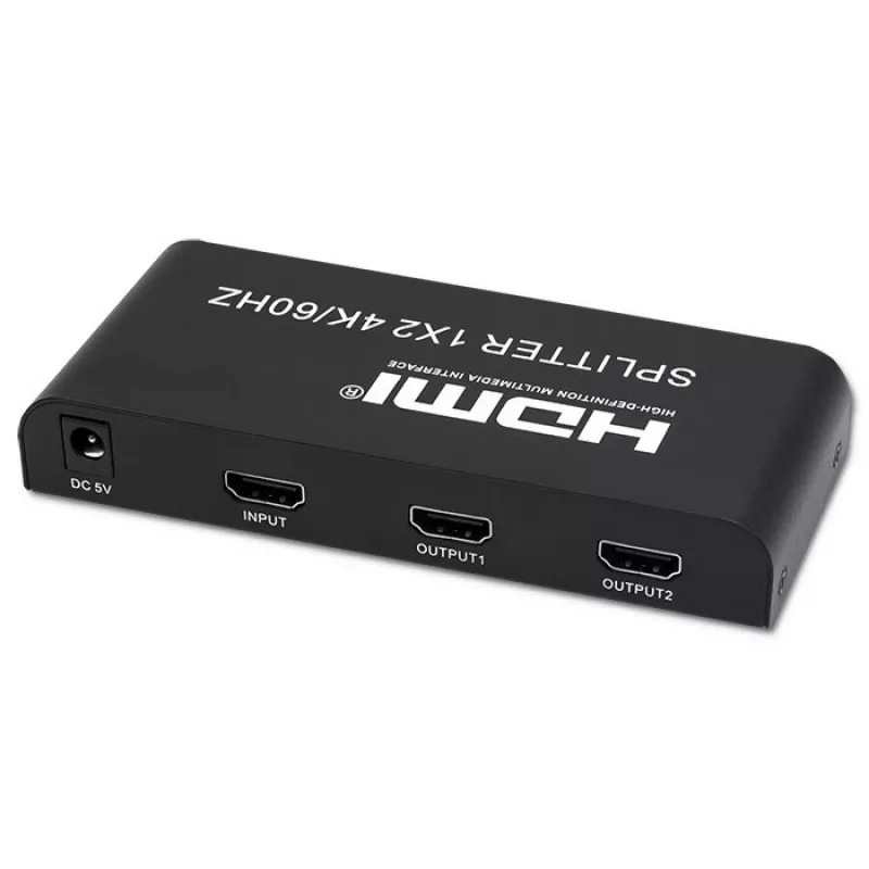 Qoltec 51797 Splitter HDMI activo 2 x HDMI 4K x 2K | 6 Gb/s | 60 Hz