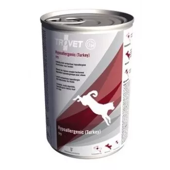 Trovet Hypoallergenic TPD comida húmeda para perros con pavo, 400 g