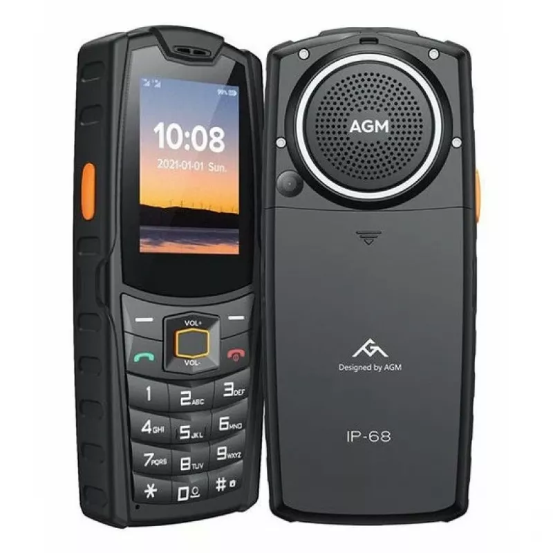 AGM M6 4G teléfono móvil resistente para exteriores con teclas (formato bar), IP68/IP69K, MIL-STD-810H, sin fuente de alimentación