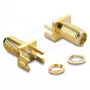 Adaptador DELOCK cambiador de género SMA 67412, SMA a SMA, dorado