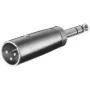 Wentronic Goobay adaptador XLR - conector macho XLR (3 polos) > conector macho jack 6,35 mm (4 polos, estéreo) (27515)