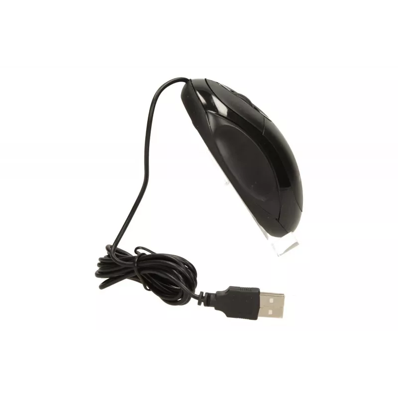 Logic Lm-11 - Ratón - óptico - con cable - USB - negro