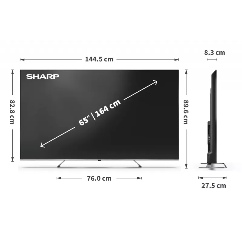 Sharp 4K Ultra HD QLED MiniLED TV | 65JP7265E | 55