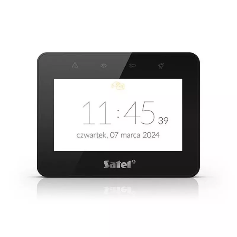 SATEL panel de control táctil de 4.3 INT-TSG2R-B negro