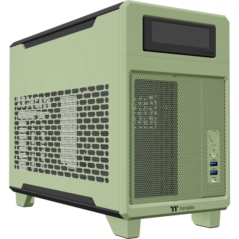 Caja de PC Thermaltake TR100 Mini Tower verde