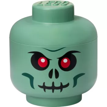 Caja de almacenamiento LEGO Storage Head Skeleton, negra/roja, grande