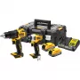 Kit combinado de herramientas eléctricas DeWALT DCK2062E2T-QW, portabrocas de 1/4 pulgadas, par de 200 N⋅m