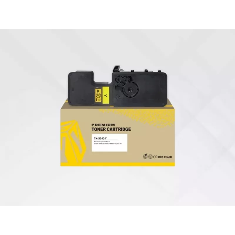 Cartucho de tóner HYB compatible con Kyocera TK-5240Y, amarillo, para ECOSYS P5026Cdw/P5026Cdn/M5526Cdw/M5526Cdn
