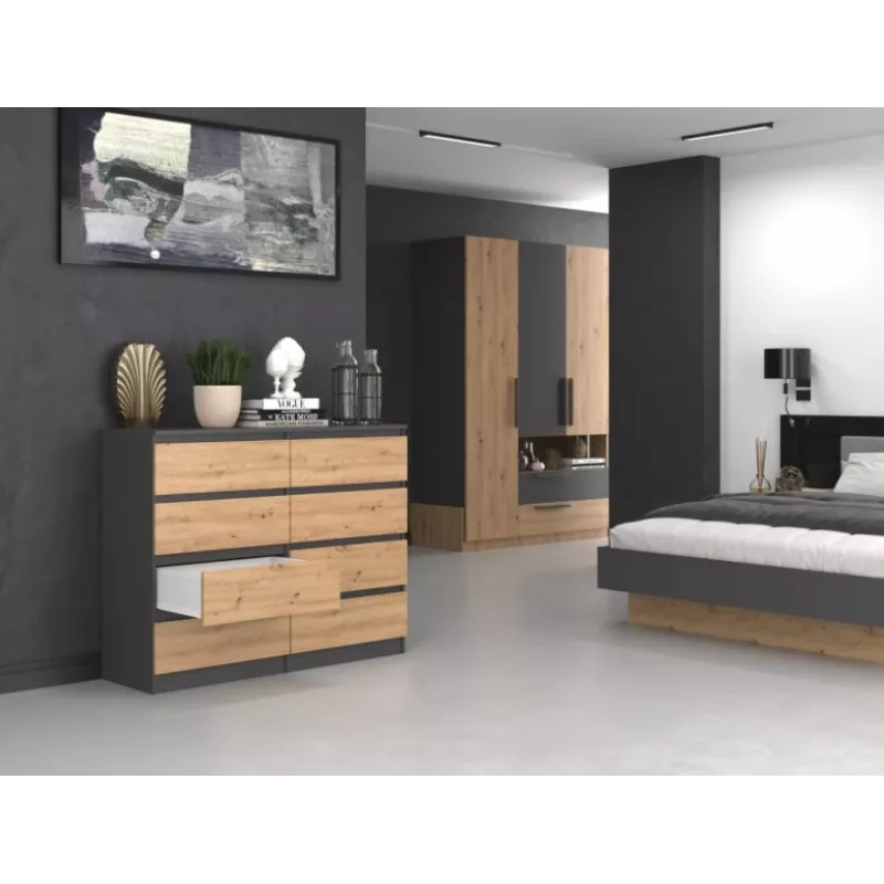 Cómoda Topeshop M8 120 ANT/ART KPL