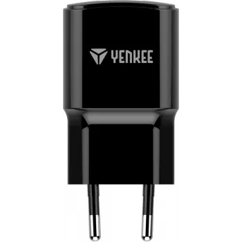 Cargador de red USB-A YENKEE YAC 2013BK — 12 W, salida 2,4 A