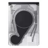 Samsung Secadora DV90DG52A0ABLE, negra, SpaceMax, Hygiene-Pflege, 9 kg, A+++, Bomba de calor, Negro